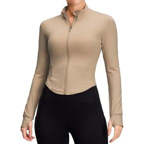 سترة رياضية بسحاب للسيدات من QUEENIEKE، سترة مقصوصة بقصة ضيقة للنساء للتمرين بسحاب للنساء باللون الأسود مقاس XL in Kuwait