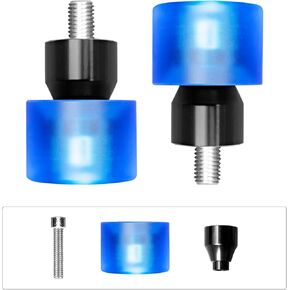Motorcycle M12 Decorative Wheel Screw Install on Engine Guard Saddlebag Guard for Harley-Davidson Touring Street Glide Road Glide Road King Electra/Ultra Models (A pair,Blue)