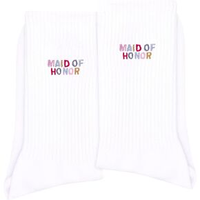 Bride Socks, Bride Gifts, Embroidered Socks For Women, 1 Pairs - Gift For Wedding, Bridal Shower.
