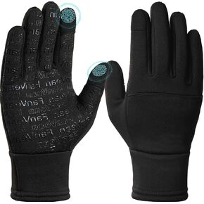 Winter Gloves Men Women Cold Weather: Thermal Waterproof Windprof Touchscreen for Runing Cycling Ski Hiking - Black