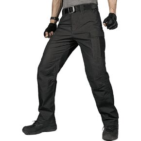 FREE SOLDIER Men's Water Resistant Pants Relaxed Fit Tactical Cargo Work Pants with Multi Pocket