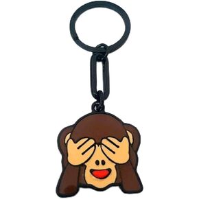 Keychain Monkey Hiding Face Emoji