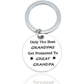 Christmas Gifts for Grandpa Birthday Gift for Grandfather from Grandkids Father's Day First Time Grandpa New Grandfather Gift Valentine Keychain from Granddaughter Grandson