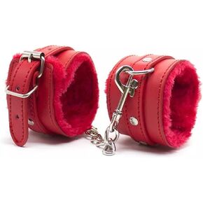 Fluffy Plush Handcuff Bracelet Colorful Soft Plush Fur Wrist Binding Cuff Bracelets or Women Men Lover Couple Cosplay Yoga Jewelry