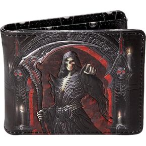 Nemesis Now James Ryman You're Next Grim Reaper Wallet, Gothic Skeleton Design
