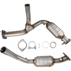50469 Catalytic Converter For 2007-2008 Yukon/Silverado 1500/Tahoe/Suburban 1500/Silverado 1500 Classic/Avalanche, Stainless Steel High Flow Catalytic Convertor, Catalyst converter, 2pcs