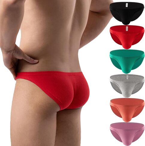 Men's Sexy Underwear Briefs Male Underpants Low Rise Bikini Bulge Pouch Panties in Saudi Arabia