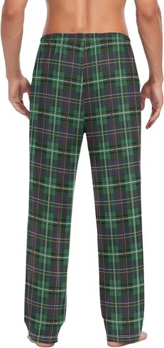 Buffalo Plaid Mens Pajama Pants with Pockets Drawstring Lounge Pants Pajama Bottoms Men Sleep PJ Pants for Men in Saudi Arabia