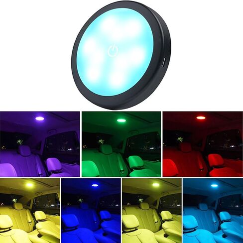 Car LED Interior Lights,5 Colors Ambient Lighting Car Interior,Car Interior Reading Light,Touch Switch Multi-Function and USB Rechargeable LED Car Interior Light in Saudi Arabia