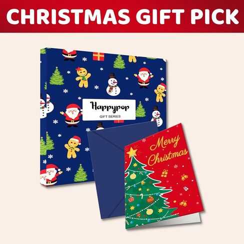 جوارب HAPPYPOP لهدايا عيد الميلاد - جوارب سانتا للأطفال من سن 2 إلى 18 عامًا للمراهقين والبنات والكبار، جوارب عيد الميلاد للأطفال in Saudi Arabia