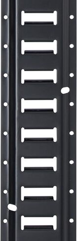VEVOR E-Track Tie-Down Rail, 8FT Steel Rails 4Pcs, Standard 1" x 2.5" Slots Compatible with O-Rings & D-Rings & Tie-Offs & Ratchet Straps & Hooked Chains, for Cargo Heavy Equipment Securing in Saudi Arabia