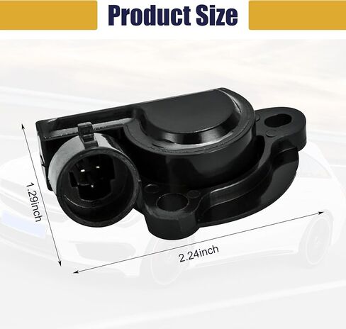 مستشعر صمام التحكم في دواسة الوقود الخامل TPS للسيارة، استبدال مستشعر موضع خنق السيارة، متوافق مع Chevy Buick Cadillac OEM #17087400 17088026 17111815 (أسود) in Kuwait