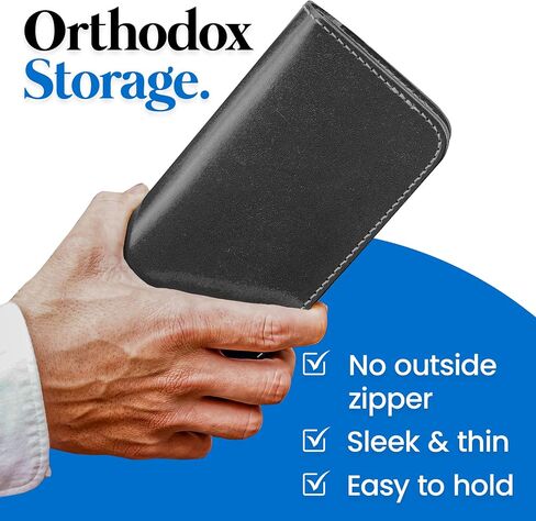 The Finest Tochigi Mens Long Leather Wallet Tochigi Leather Bifold Large Capacity Book Wallet Business Travel Big Compartment Card Holder Made in Japan (Black) in Saudi Arabia
