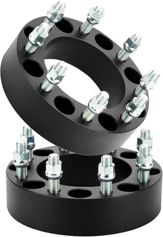 8x170 2inch Wheel Spacers Fit for Ford Excursion 2003-2005, F-250 2003-2009, F-250 Super Duty 2003-2022, F-350 2003-2016, F-350 Super Duty 2003-2022, 125mm Hub Bore Adapters with 14mmx1.5 Studs in Saudi Arabia