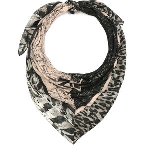 AllSaints Women's Spitalfield Large Square Scarf, Fashion Shawl with Design, Wrap Scarf for Daily Wear, 100% Modal, Blush