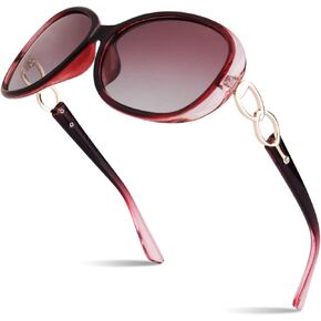 Sunier Sunglasses Womens Polarized Trendy Oversized Sun Glasses Fashion Ladies Shades 100% UV400 Protection S85
