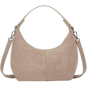 Suede Crescent Tote Bags for Women Vintage Shoulder Bag Brown Suede Handbag Casual Crossbody Bag Travel Work Purse in Kuwait