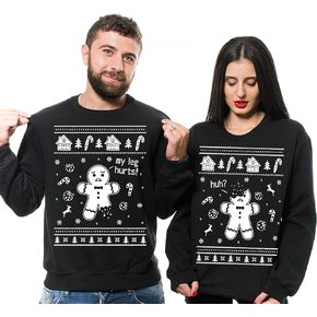 Silk Road Tees Christmas Ugly Sweater Party Sweatshirts Couple Gingerbread Funny Sweatshirts