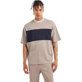 Armani Exchange Men's Oversized Cotton Interlock Solid Tee
