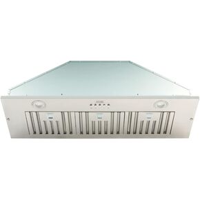 KOBE INX2930SQBF-500-2 Insert Range Hood, 30-Inch, Stainless Steel