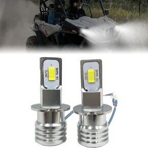QYMOTO LED Bulb High Beam Location for CFMOTO UFORCE ZFORCE 500 800 Part Number 3112021 (2 Pack)