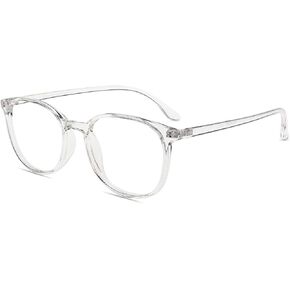 Firmoo Reading Glasses 0.0x-3.0x Blue Light Blocking Square Computer Readers Glasses for TV Tablets Phones