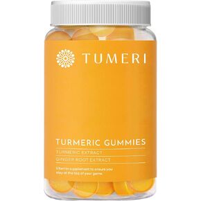 Turmeric and Ginger Gummies – Turmeric Curcumin Joint Support Supplement - 60 Count Natural Tropical Fruit Flavored Vegan Gummies