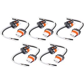 uxcell Ceramic Car Headlight H11 Socket Harness Connector Adapter 10 Pcs
