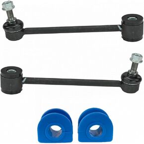 TRQ Rear Suspension Kit Sway Bar Bushing Set Sway Bar Stabilizer Link Compatible with 02-19 Cadillac 00-19 Chevrolet GMC