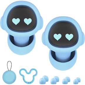 Kids Ear Plugs(6-12 yrs),Noise Cancelling Earplugs for Kids/Adult with Small Ears, Silicone Noise Reduction Ear Plugs for Concerts/Socializing/Airplane/School/Focus,Robot Design,Purple