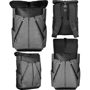 Anti-Theft Backpack for Men & Women - Theft Proof Backpack with Self-Adjusting Straps & Magnetic Closure - Rolltop Backpack Made with Ballistic Nylon - Blue Anti Theft Speed Backpack