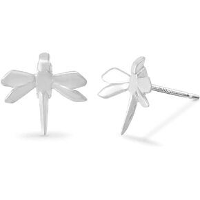 Boma Jewelry Sterling Silver Origami Dragonfly Earrings