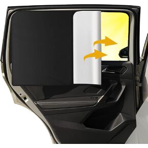 2PCS Car Side Window Sun Shades, Magnetic Sunshades for Car Windows, Front Seat Window Sunshades Privacy Curtains, Front Side Window Sun Shade Blocks Sun, Universal for Car SUV Truck