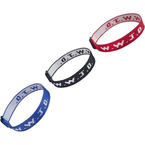 WWJD Bracelet Black, Red, Blue, 3 Pack, Sturdy Handmade Webbing Bracelet for Mens and Womens Bracelet. What Would Jesus Do Bracelet, Feng Shui Bracelet.