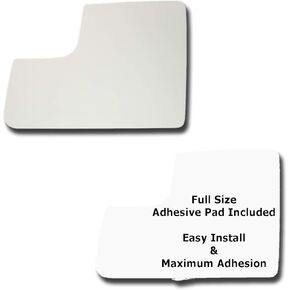 Mirror Glass + Full Size Adhesive Pad for 2011-2013 Ford Transit Connect Driver Side Replacement (2012 11 12 13)