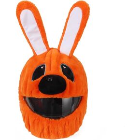 Cute Cartoon Motorbike Helmet Hat Motorcycle Plush Helmet Cover Outdoor Riding Helmet Cover Plush Protection Tool for Motorcycle