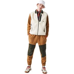 Lacoste Men's Color-Block Polar Fleece Trackpants