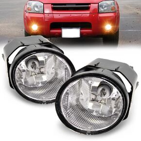 Driving Fog Lights Lamps Assembly for 2000-2001 Nissan Maxima 2000-2003 Sentra 2001-2004 Frontier 2002-2004 Xterra Fog Light Replacement with H3 12V 55W Bulbs Switch and Wiring Kit