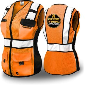 KwikSafety - Charlotte, NC - RoadBOSS Economy & Premium Safety Vest for Women [SNUG-FIT] Class 2 ANSI Tested OSHA