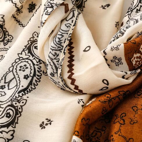 Soft Scarf for Women Girls Boho Large Lightweight Scarves Shawls Wraps for Four Seasons 70 x 35 inches in Kuwait