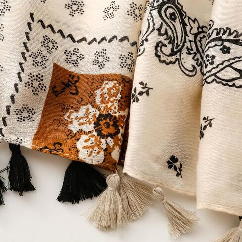 Soft Scarf for Women Girls Boho Large Lightweight Scarves Shawls Wraps for Four Seasons 70 x 35 inches in Kuwait