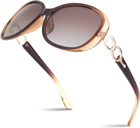 Sunier Sunglasses Womens Polarized Trendy Oversized Sun Glasses Fashion Ladies Shades 100% UV400 Protection S85 in Kuwait