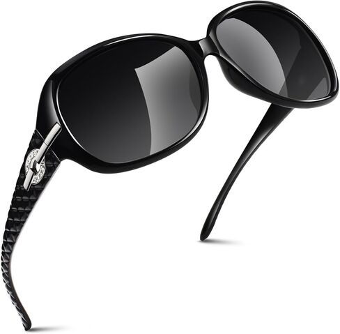 Sunier Sunglasses Womens Polarized Trendy Oversized Sun Glasses Fashion Ladies Shades 100% UV400 Protection S85 in Kuwait