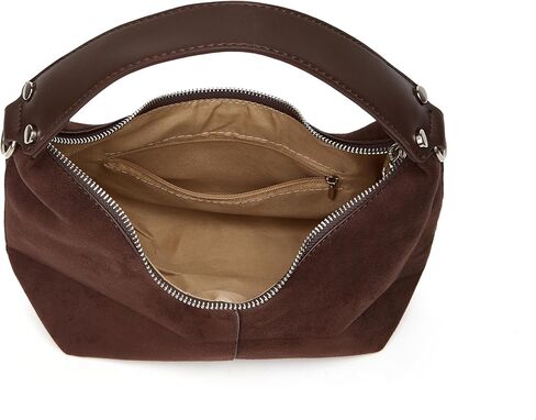 Suede Crescent Tote Bags for Women Vintage Shoulder Bag Brown Suede Handbag Casual Crossbody Bag Travel Work Purse in Kuwait