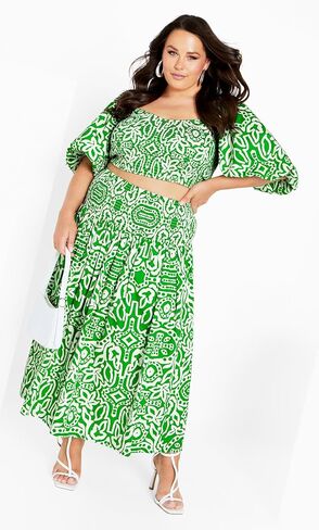 تنورة سيتي شيك بمقاسات كبيرة، تنورة أماري A Line ماكسي in Kuwait