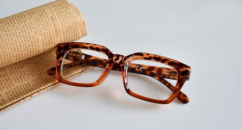 مجموعة نظارات كمبيوتر للسيدات مكونة من 4 قطع من Eyekepper بتصميم مربع كبير الحجم وقارئات مرشح الضوء الأزرق +1.50 in Kuwait