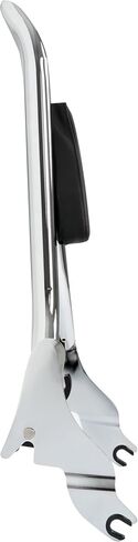 KUAFU Backrest Sissy Bar Compatible with 2009-2024 Harley Touring Road King Electra Glide CVO Street Glide Road Glide Ultra Limited Low Chrome+Electrophoresis Silvery+Black (22" Tall) in Saudi Arabia