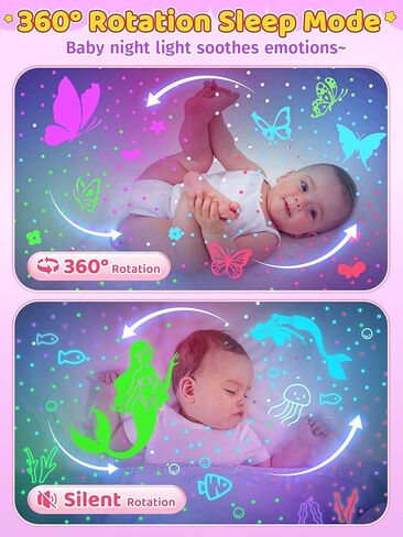 ضوء ليلي للأطفال، 90 مصباح ضوئي للأطفال، ضوء ليلي صامت 360 درجة، أضواء نجوم قابلة لإعادة الشحن للسقف، ضوء ليلي للأطفال الصغار مع مؤقت، ضوء ليلي وحيد القرن للفتيات in Kuwait