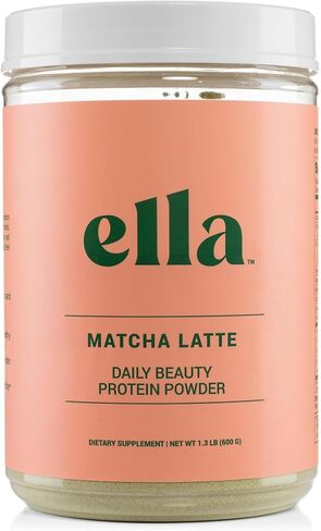 مسحوق بروتين الكولاجين من Naked Nutrition Ella Matcha Latte للنساء - مسحوق بروتين الجمال اليومي مع ببتيدات الكولاجين التي تتغذى على العشب - غير معدل وراثيًا، خالي من الغلوتين، بدون محليات صناعية - 20 حصة in Saudi Arabia