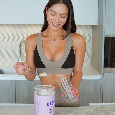 مسحوق بروتين الكولاجين من Naked Nutrition Ella Matcha Latte للنساء - مسحوق بروتين الجمال اليومي مع ببتيدات الكولاجين التي تتغذى على العشب - غير معدل وراثيًا، خالي من الغلوتين، بدون محليات صناعية - 20 حصة in Saudi Arabia